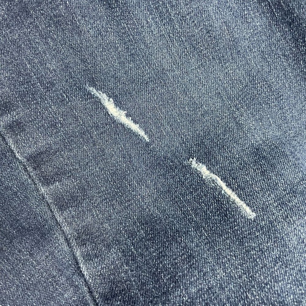 Indigo Blue Super Skinny Distressed Maternity Jeans - Picture 12 of 12